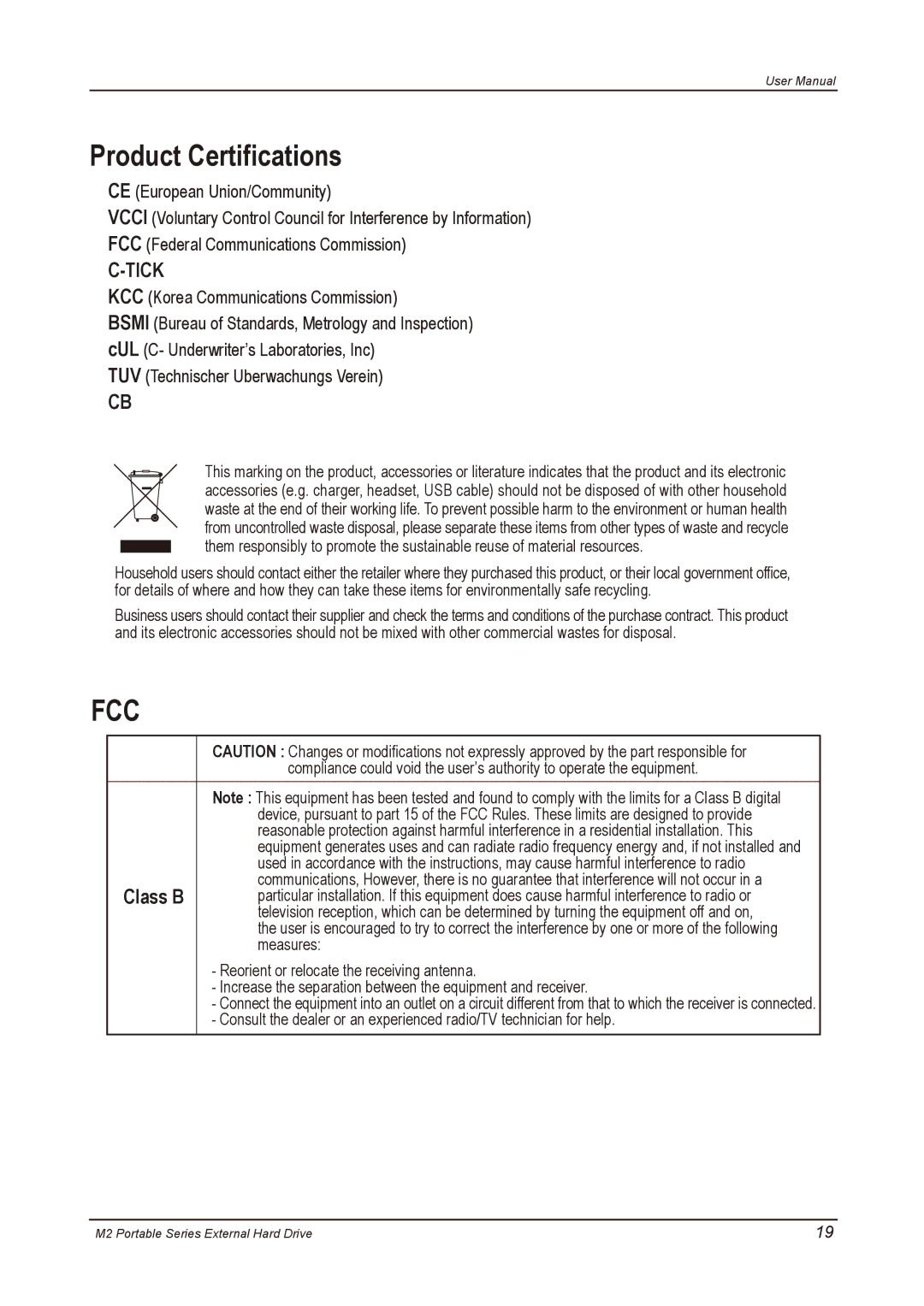 Samsung HX-M500UAA, HX-M500UAY, HX-M500UAE, HX-M500UAB, HX-M640UAE, HX-M250UAB, HX-M640UAY Product Certifications, Tick 