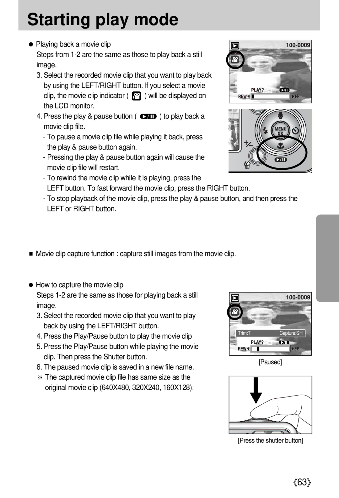 Samsung i5 user manual Starting play mode 