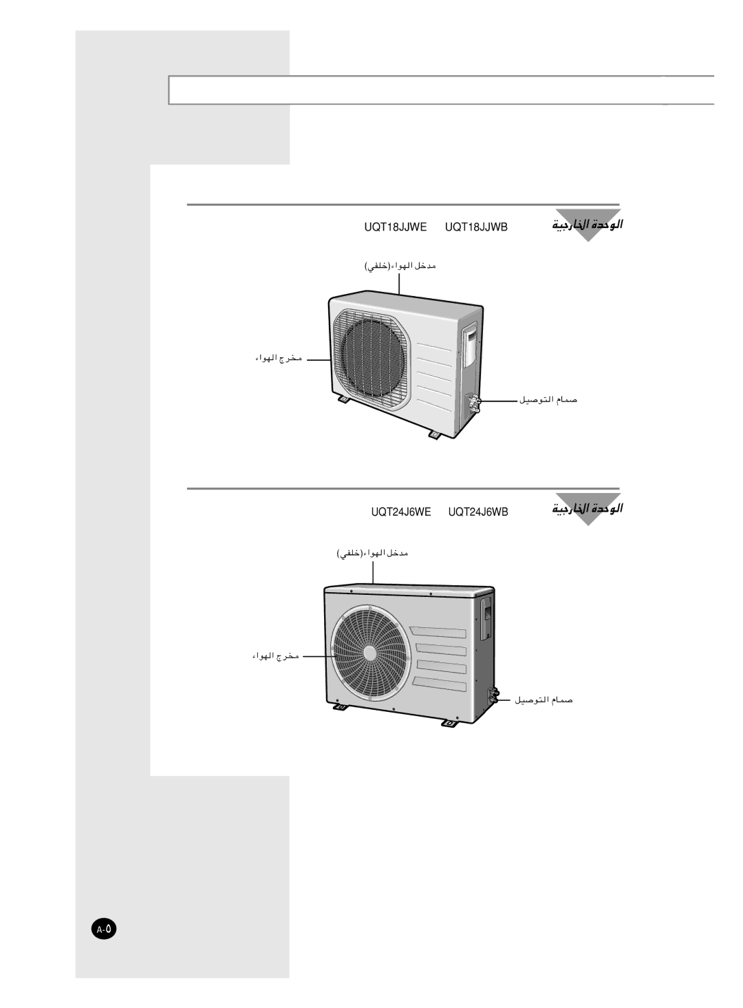 Samsung IAQT24J6WB/UMG, IAQT18JJWE/MID, IAQT18JJWB/UMG, AQT24J6WE/MID manual UQT18 Jjwe UQT18 Jjwb 