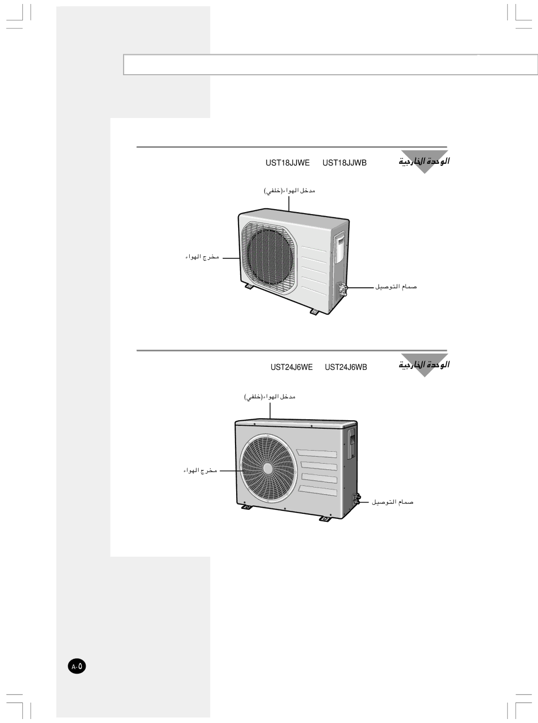 Samsung IAST24J6WB/UMG, IAST18JJWB/UMG manual UST18 Jjwe UST18 Jjwb 