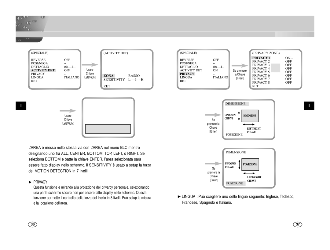 Samsung ICD-831P/ACDC, ICD-833P/ACDC manual ❿ Privacy 