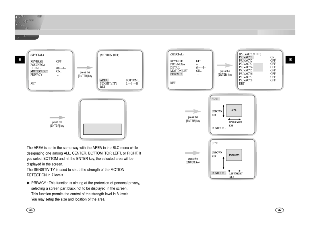 Samsung ICD-831P/ACDC, ICD-833P/ACDC manual Size 