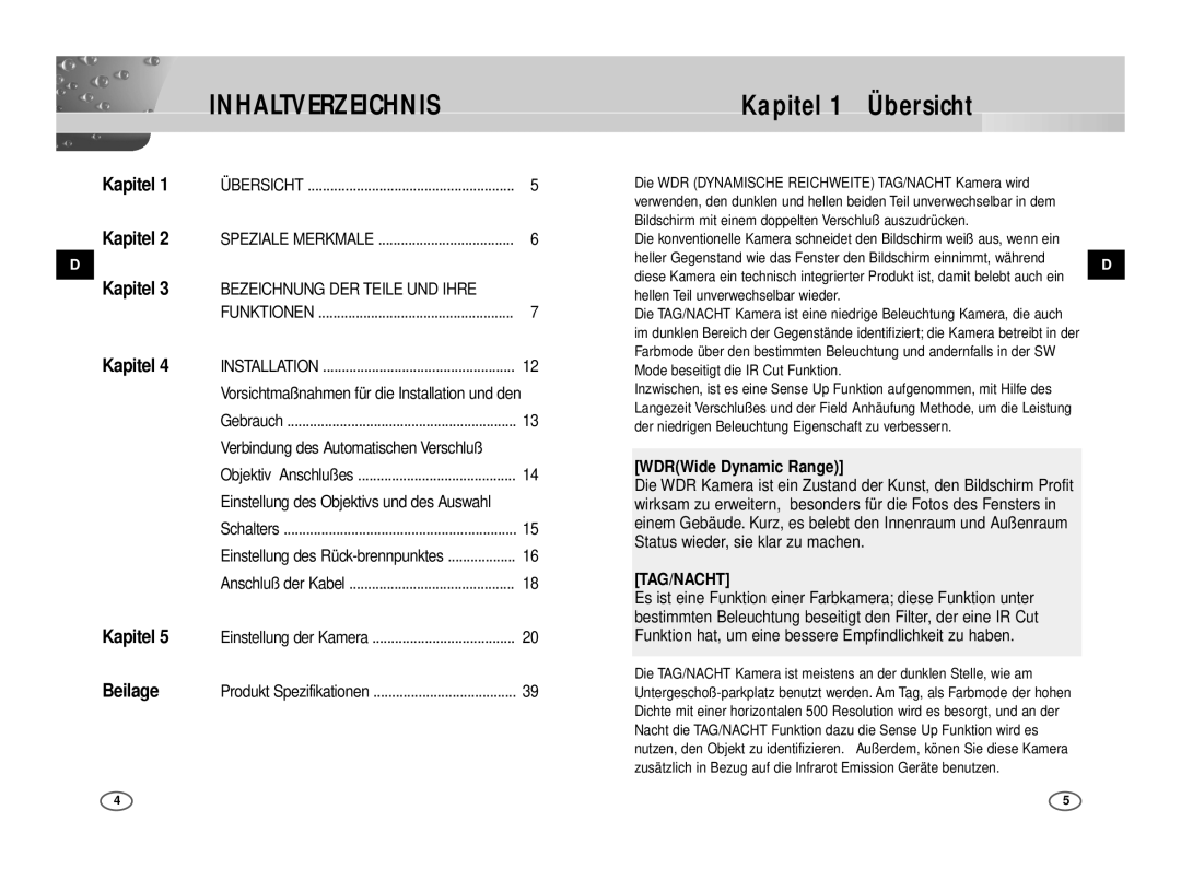 Samsung ICD-831P/ACDC, ICD-833P/ACDC manual Kapitel 1 Übersicht 