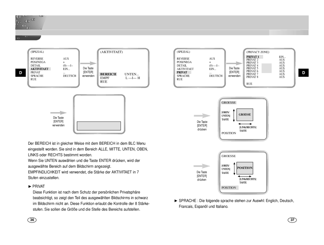 Samsung ICD-831P/ACDC, ICD-833P/ACDC manual ❿PRIVAT, Privat 