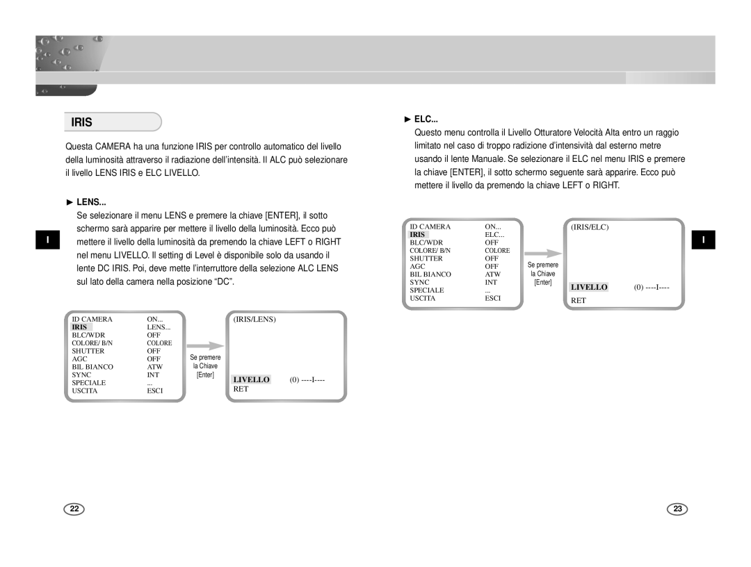 Samsung ICD-831P/ACDC, ICD-833P/ACDC manual Livello 