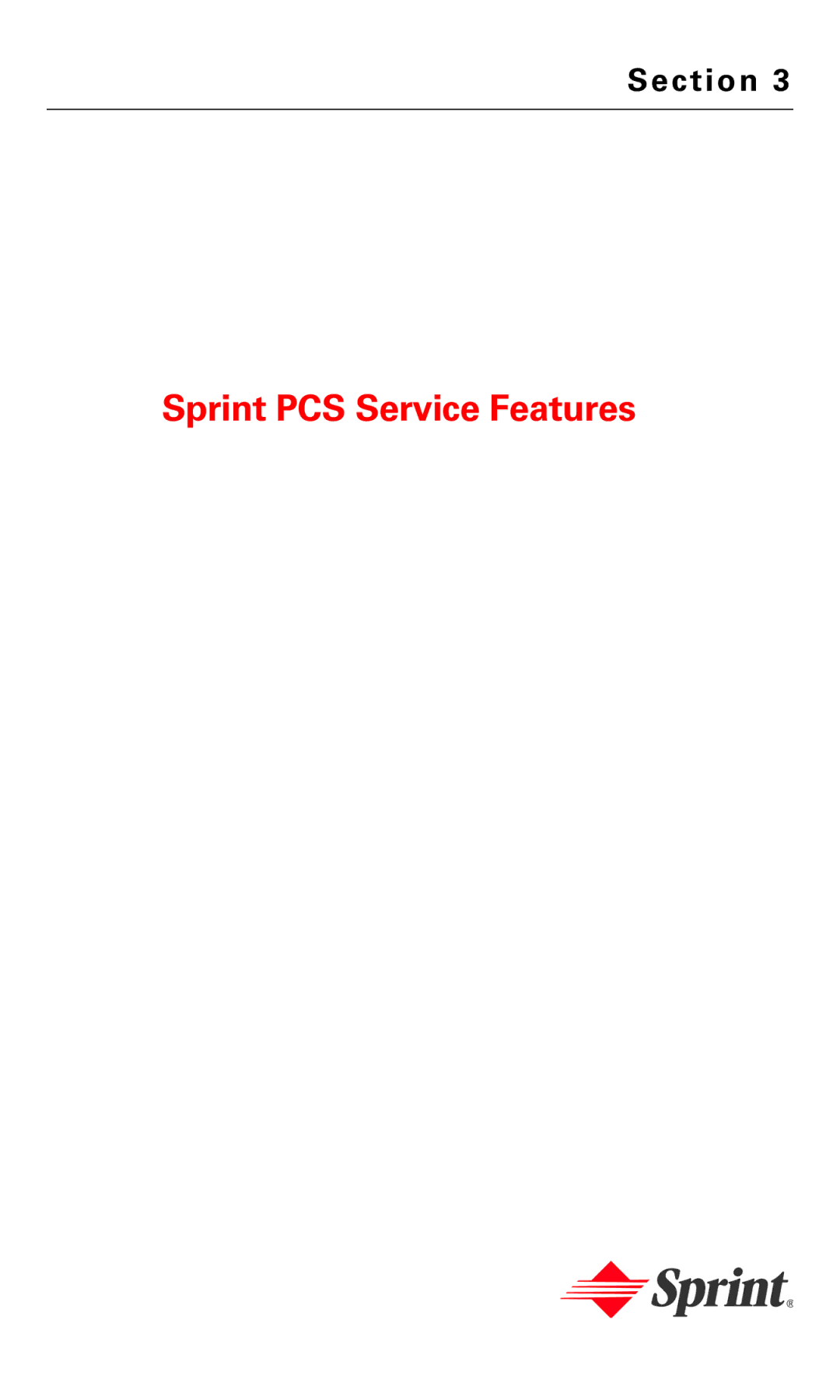 Samsung IP-A790 manual Sprint PCS Service Features 