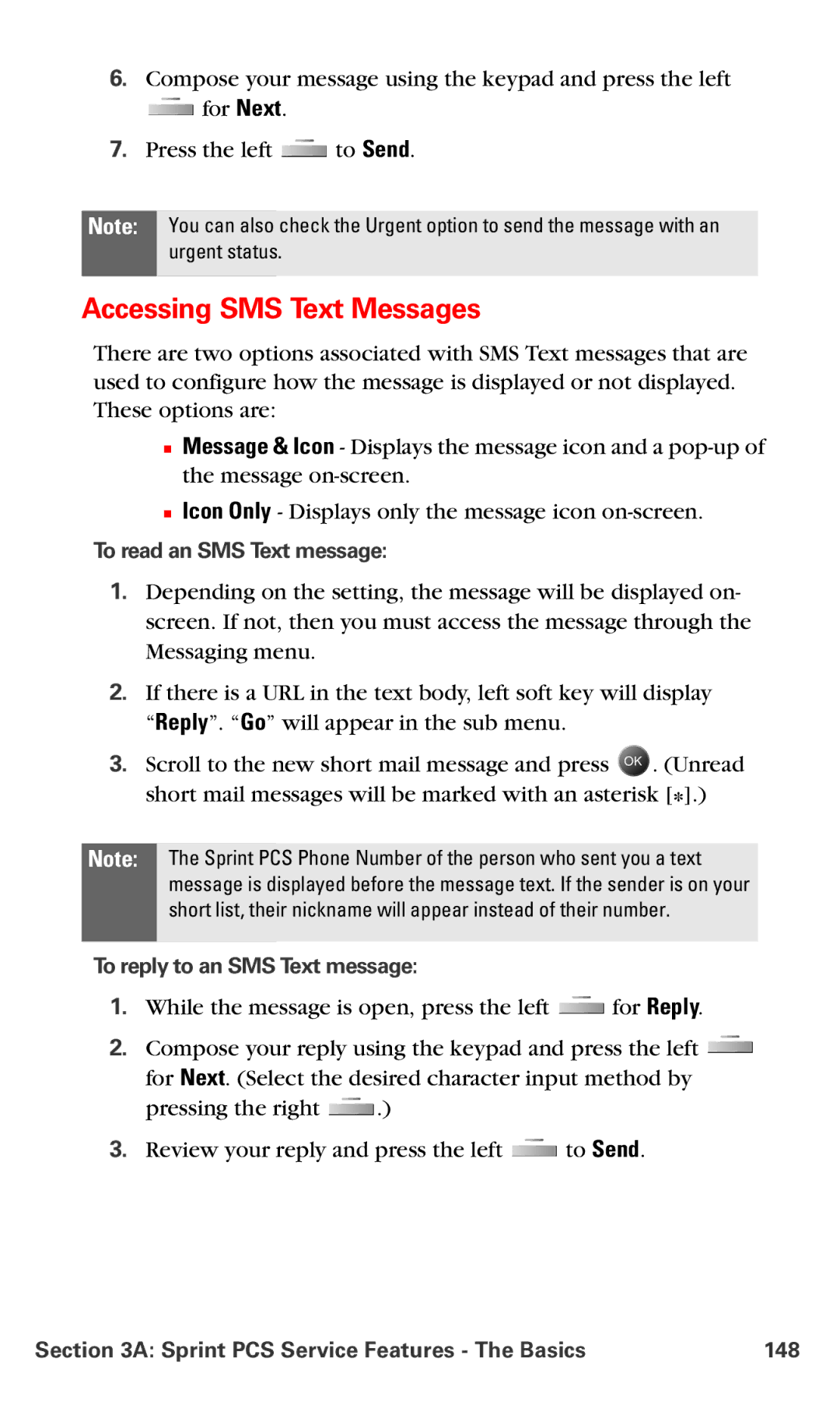 Samsung IP-A790 manual Accessing SMS Text Messages, To read an SMS Text message, To reply to an SMS Text message 