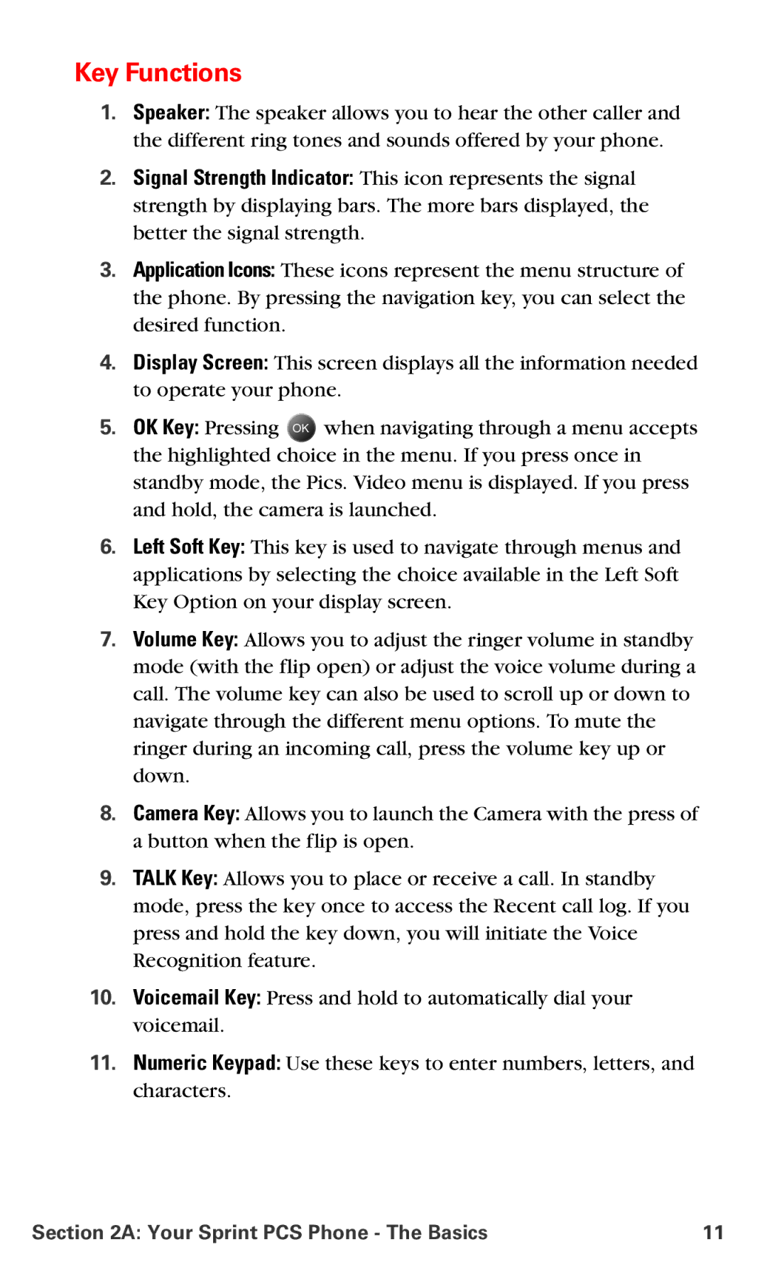 Samsung IP-A790 manual Key Functions 