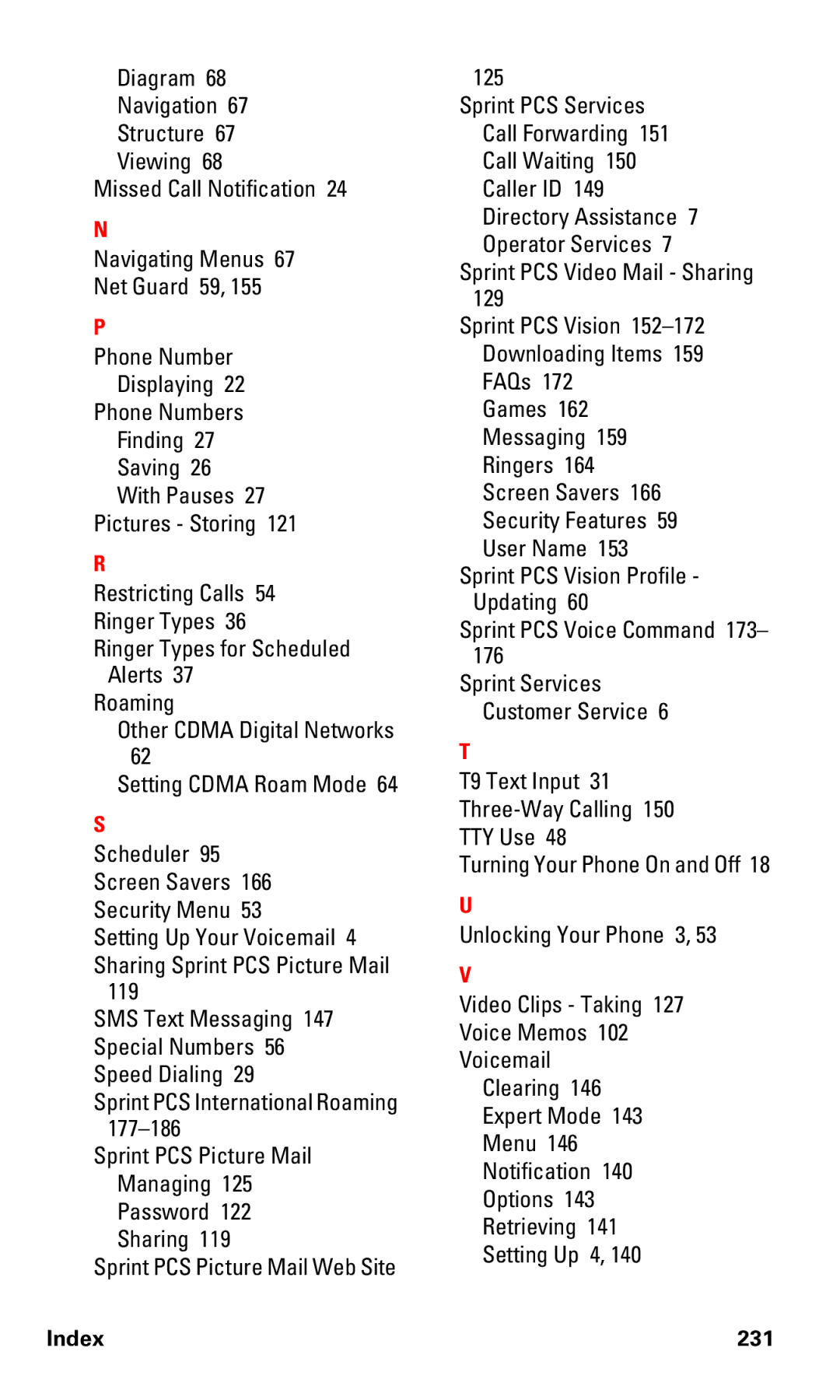 Samsung IP-A790 manual Sprint PCS Video Mail Sharing 