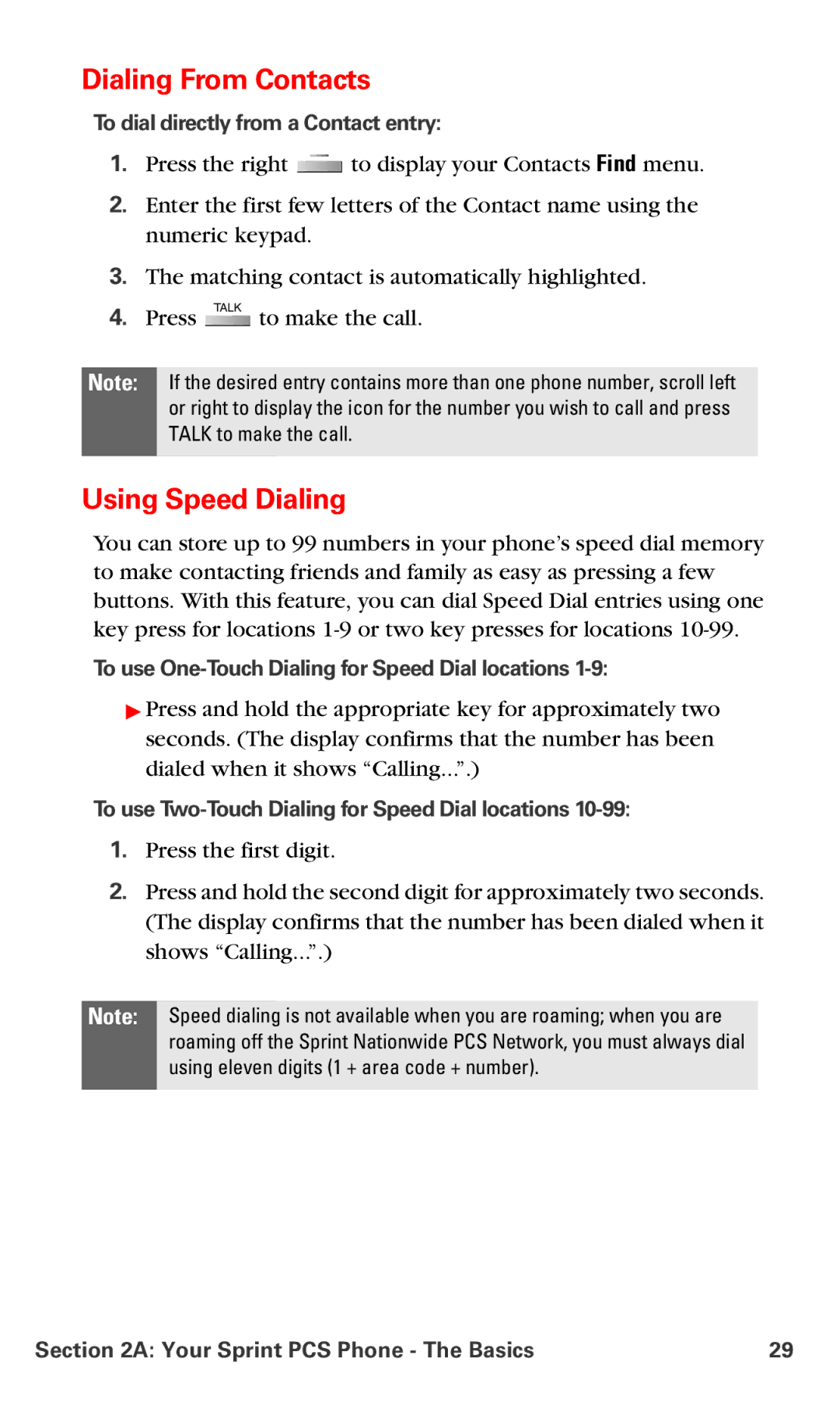 Samsung IP-A790 manual Dialing From Contacts, Using Speed Dialing, To dial directly from a Contact entry 