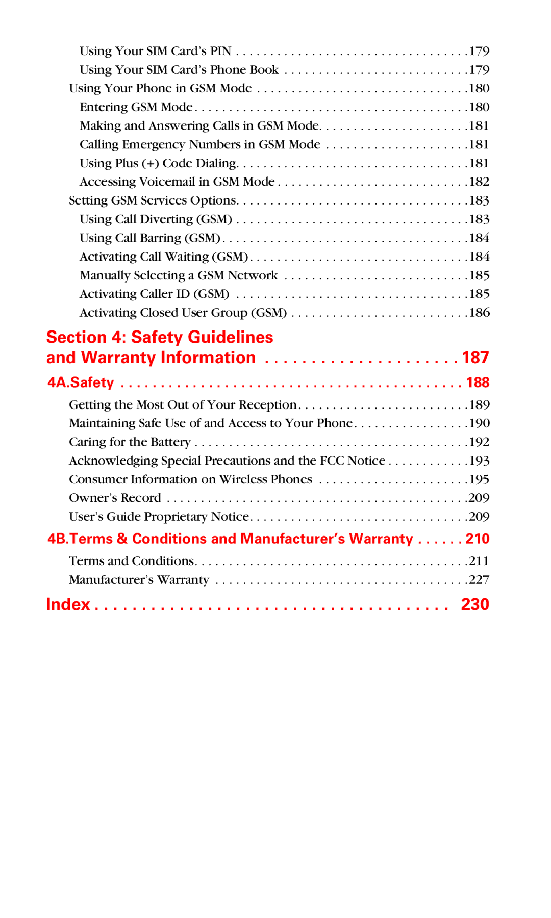 Samsung IP-A790 manual Index 