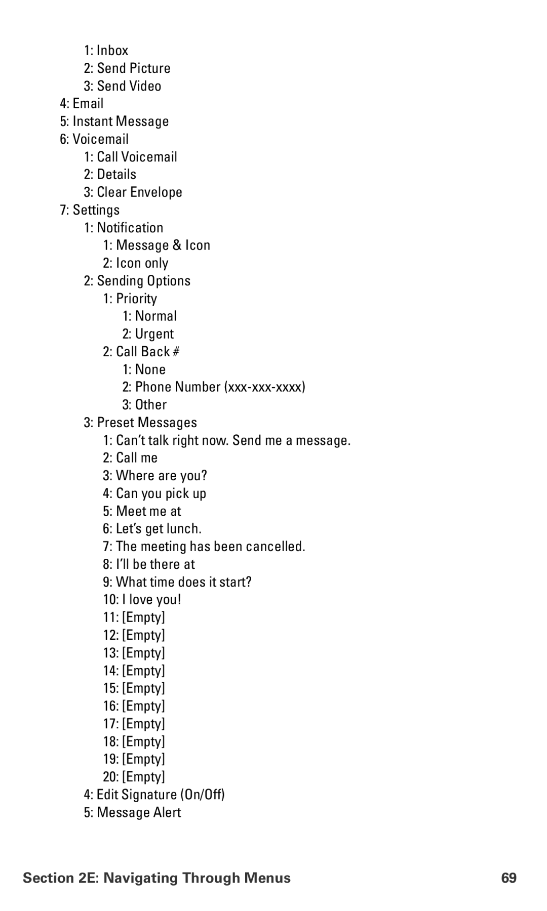 Samsung IP-A790 manual Navigating Through Menus 