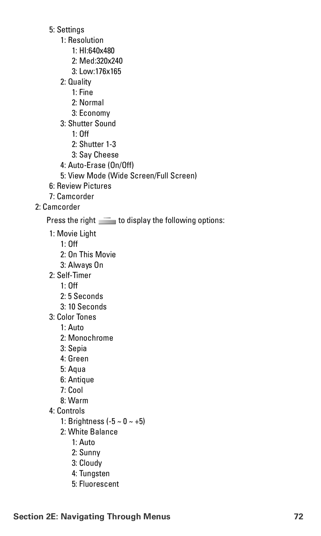 Samsung IP-A790 manual Navigating Through Menus 