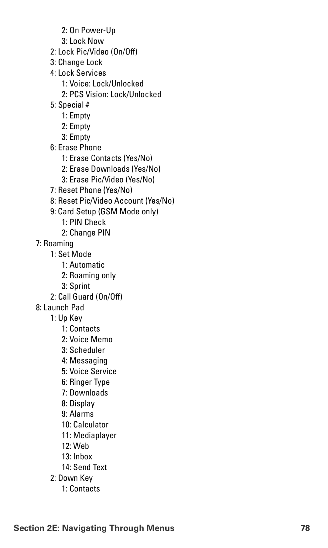 Samsung IP-A790 manual Navigating Through Menus 