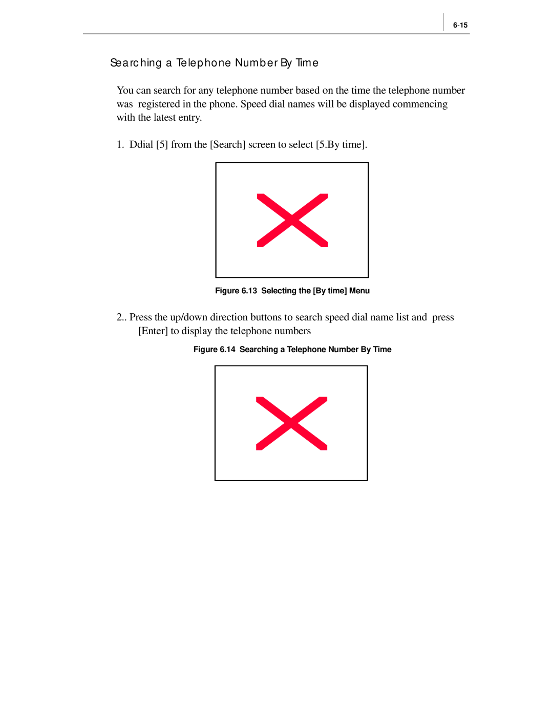 Samsung ITP-5012L manual Searching a Telephone Number By Time 