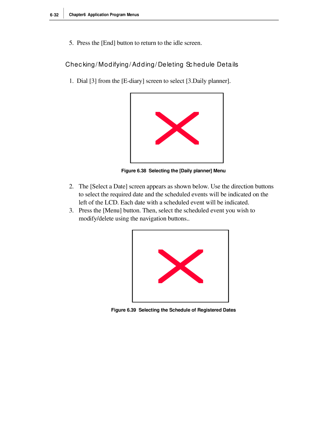 Samsung ITP-5012L manual Checking/Modifying/Adding/Deleting Schedule Details 