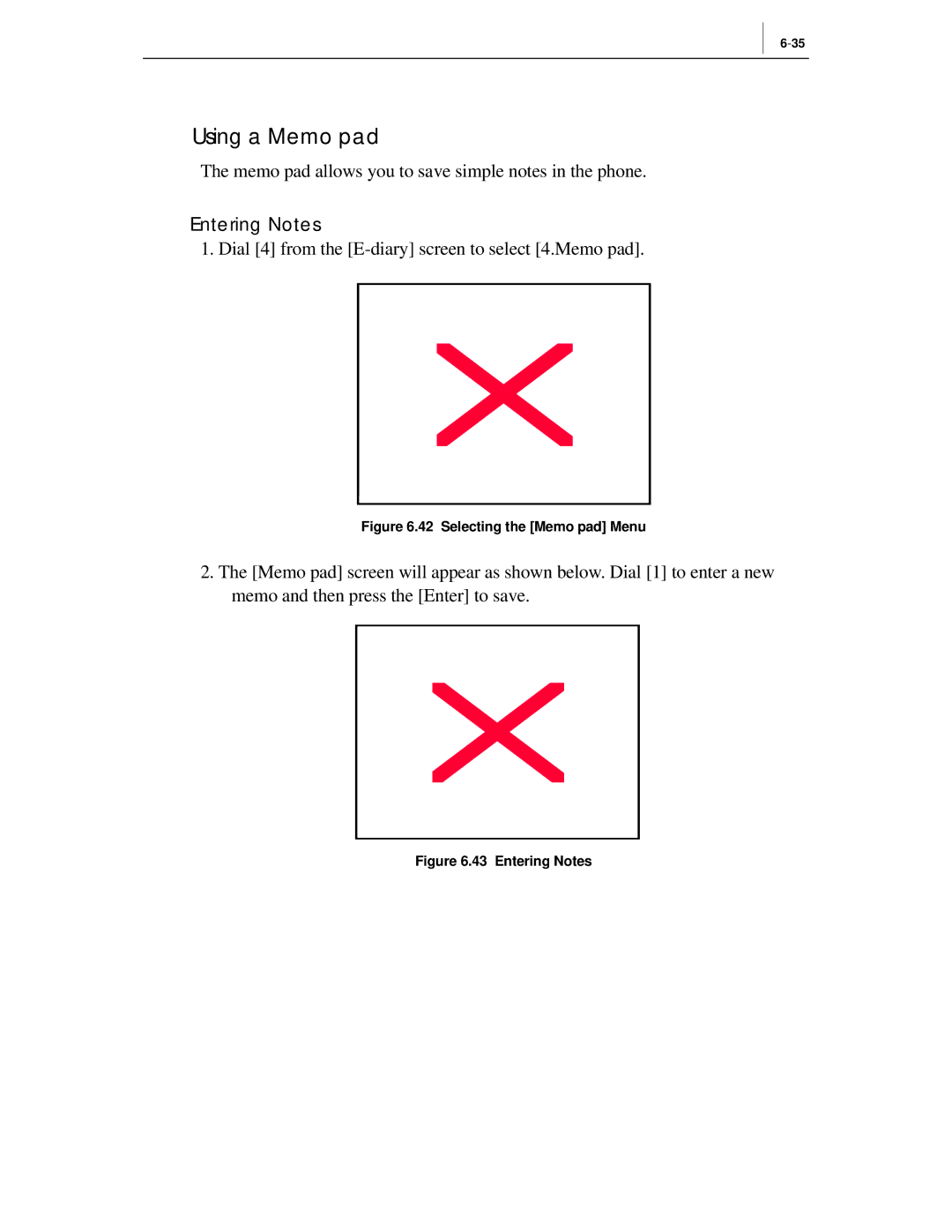 Samsung ITP-5012L manual Using a Memo pad, Selecting the Memo pad Menu 