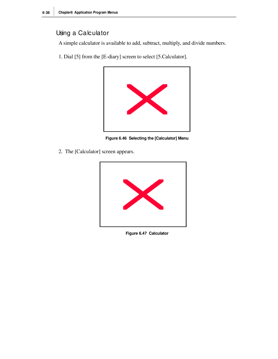 Samsung ITP-5012L manual Using a Calculator, Selecting the Calculator Menu 