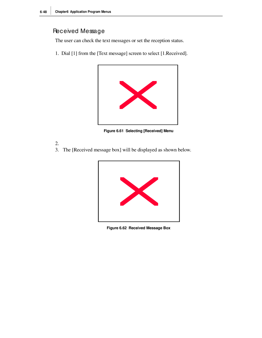 Samsung ITP-5012L manual Received Message, Selecting Received Menu 