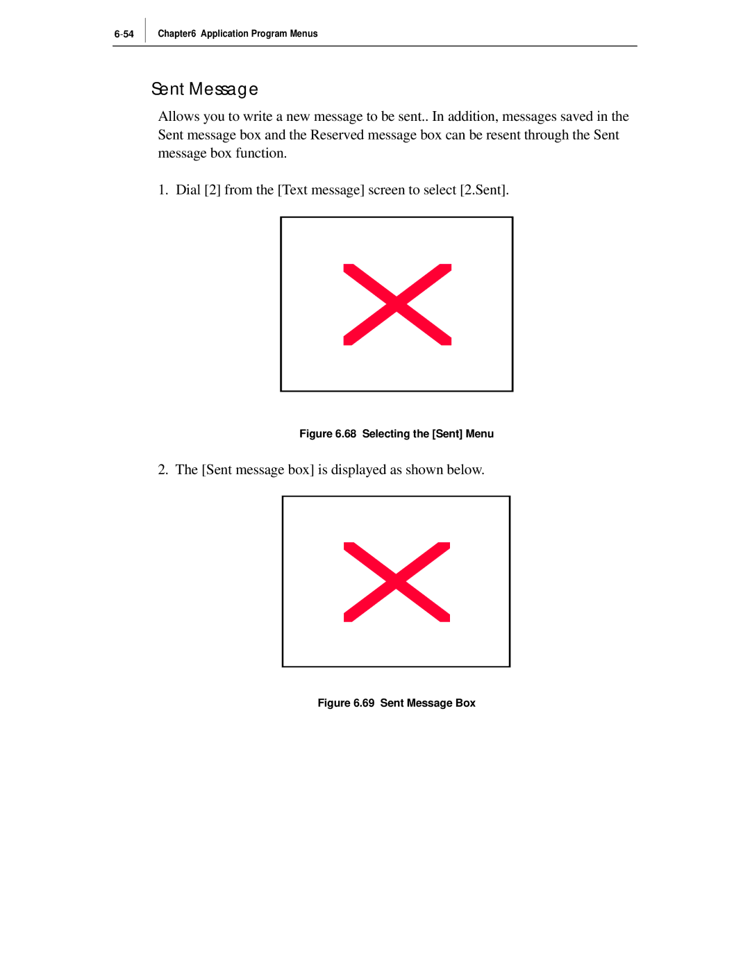 Samsung ITP-5012L manual Sent Message, Selecting the Sent Menu 