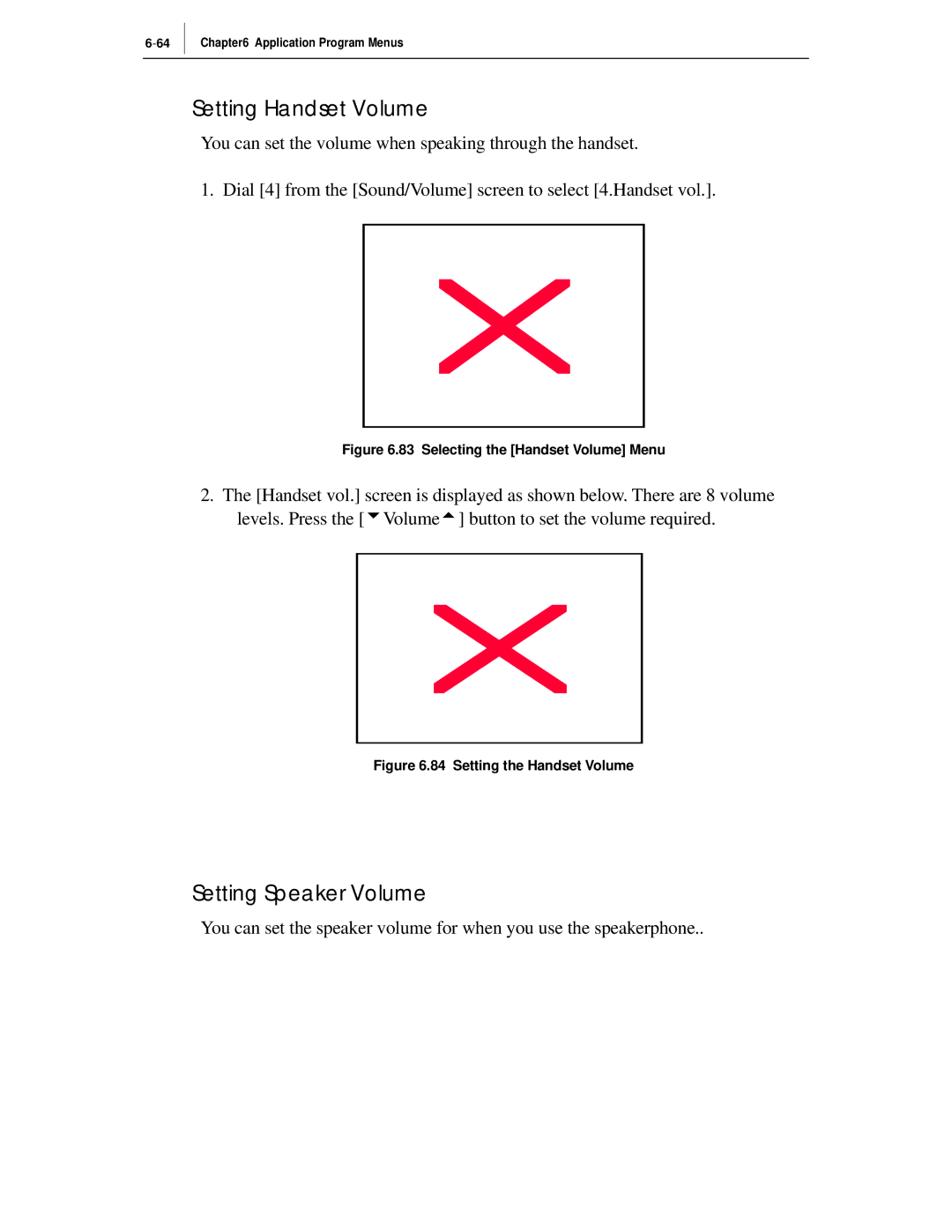 Samsung ITP-5012L manual Setting Handset Volume, Setting Speaker Volume 