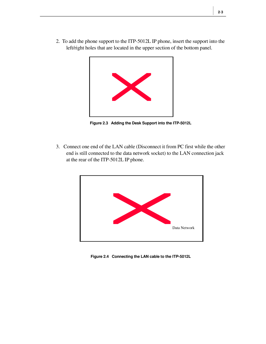 Samsung manual Adding the Desk Support into the ITP-5012L 