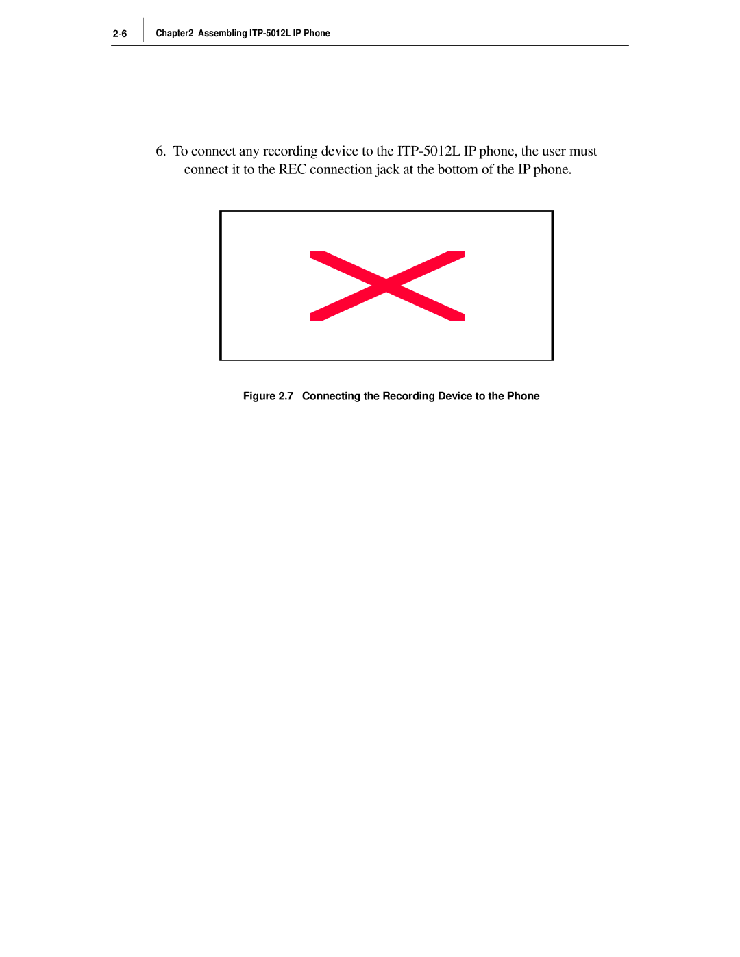 Samsung ITP-5012L manual Connecting the Recording Device to the Phone 