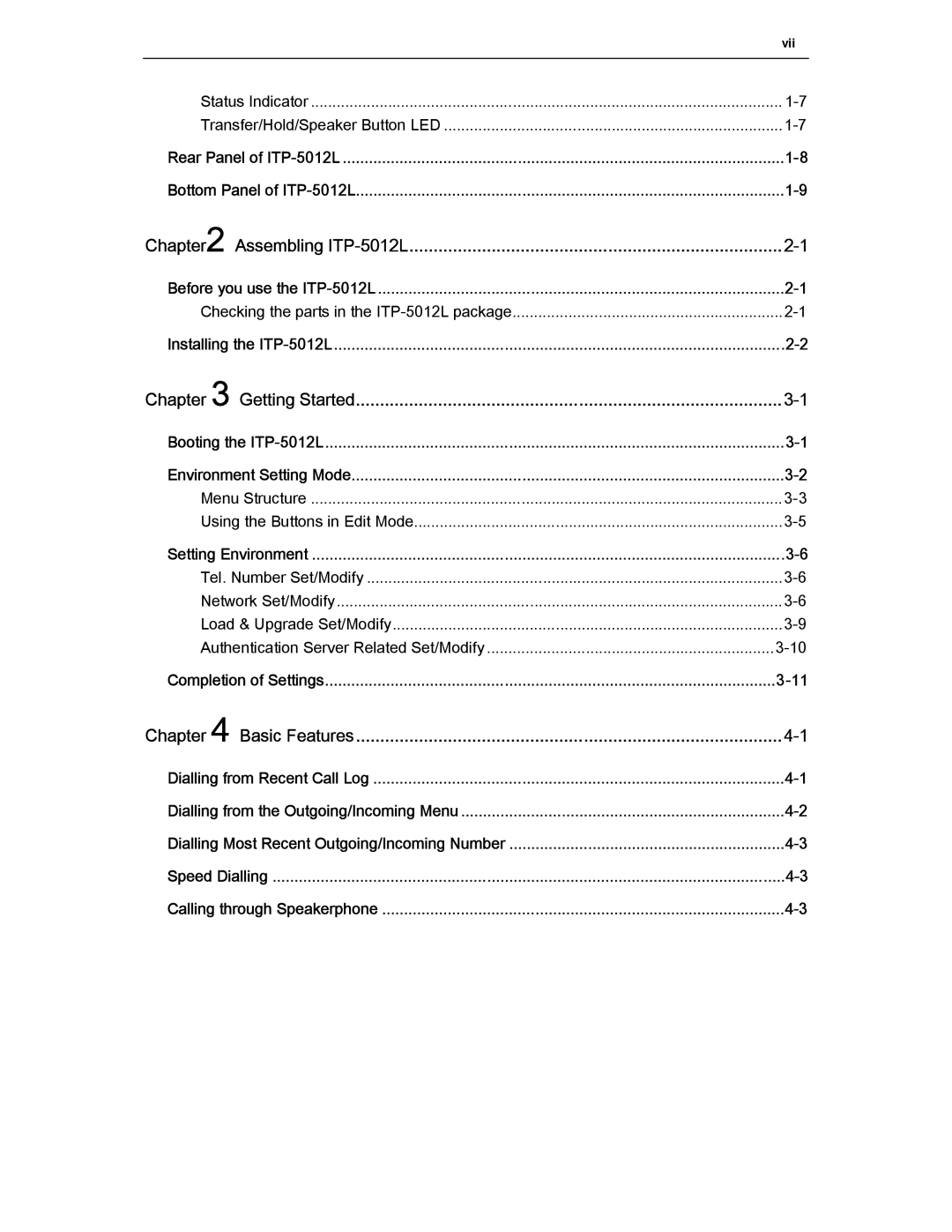 Samsung manual Assembling ITP-5012L 