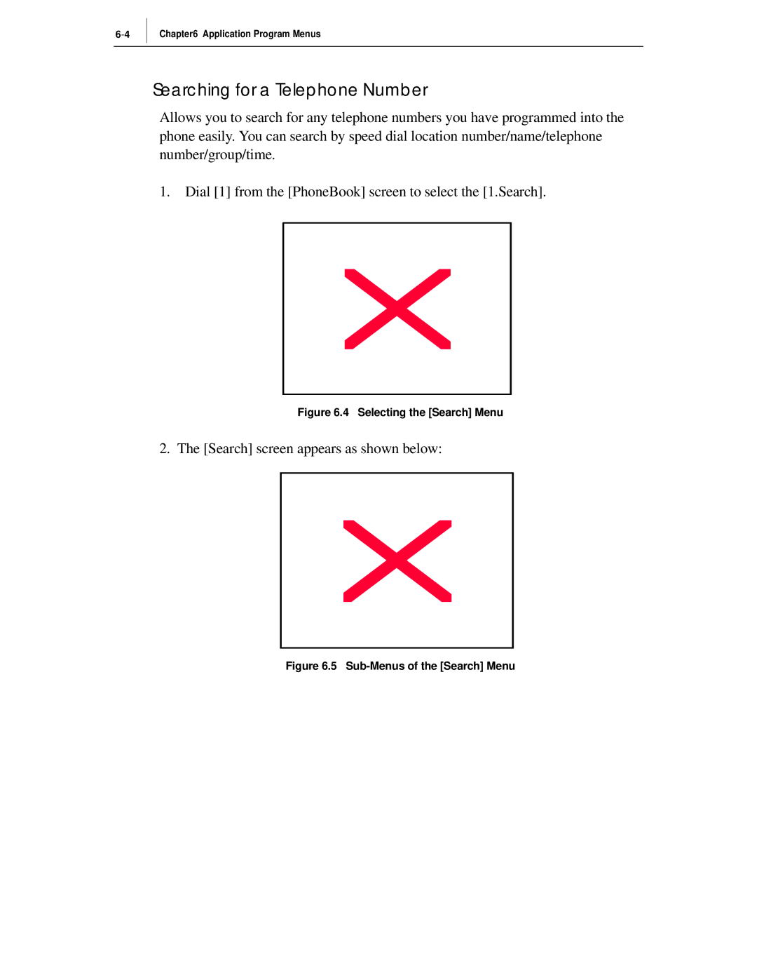 Samsung ITP-5012L manual Searching for a Telephone Number, Selecting the Search Menu 