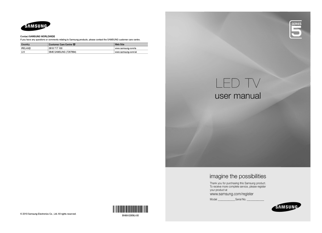 Samsung K-26 user manual Contact Samsung Worldwide, BN68-02656J-00 