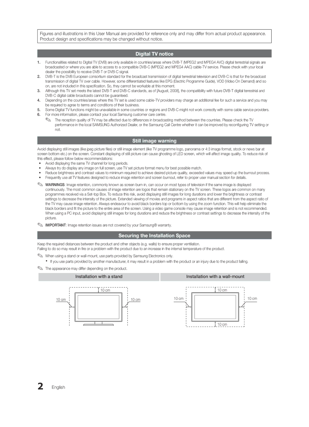 Samsung K-26 user manual English, 10 cm 