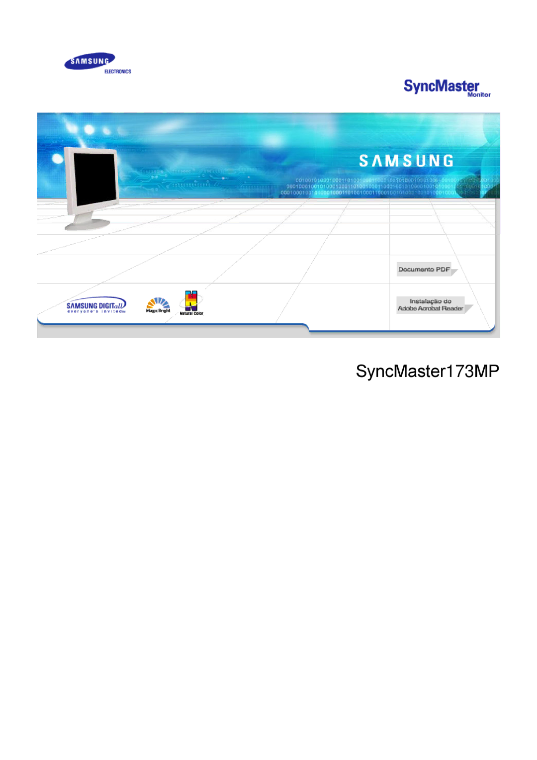 Samsung KD17ASSS/EDC manual SyncMaster173MP 