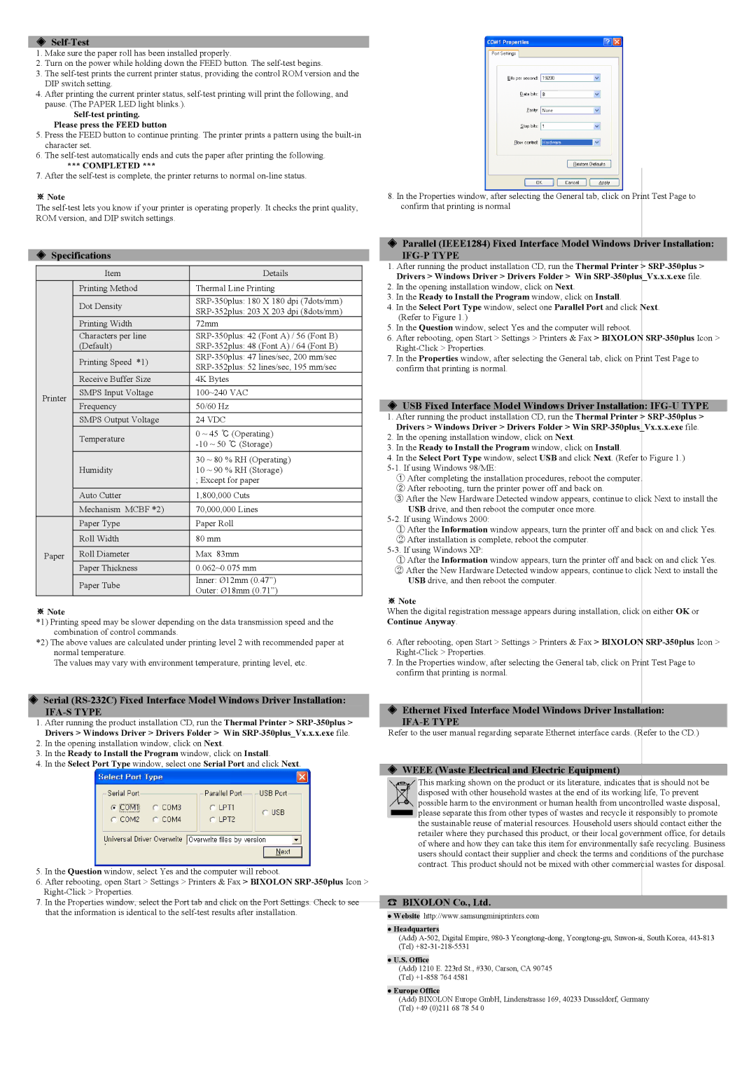 Samsung KN04-00010A user manual IFA-S Type, IFG-P Type, IFA-E Type 