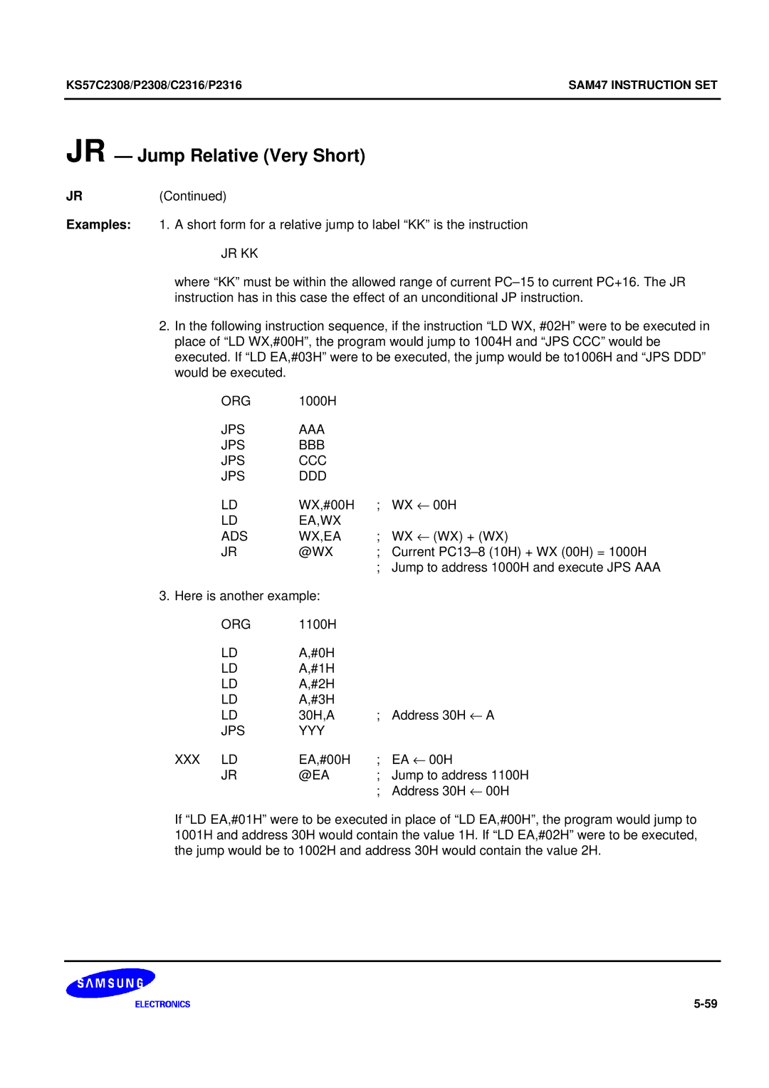 Samsung KS57C2308 manual Jr Kk, Jps Aaa Bbb Ccc Ddd, Ea,Wx Ads Wx,Ea, Jps Yyy Xxx Ld 