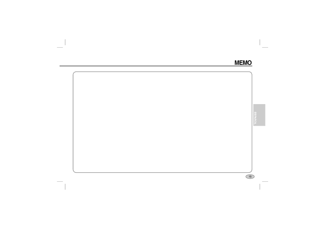 Samsung L200 manual Memo 