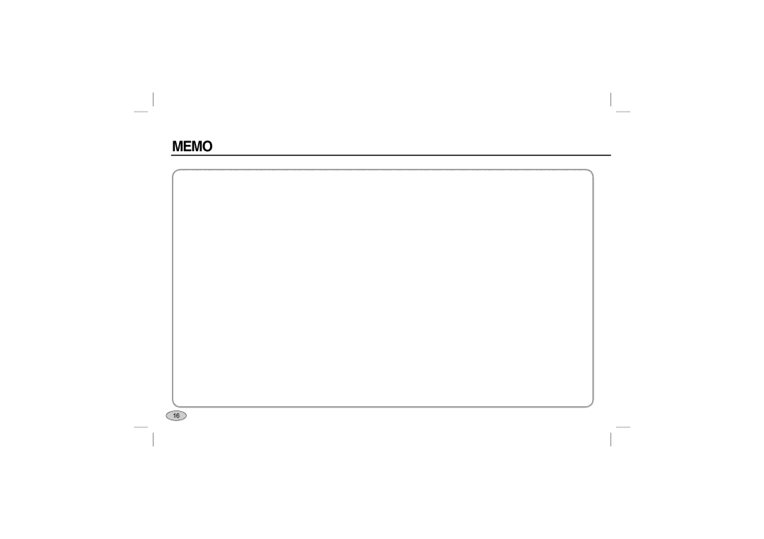 Samsung L200 manual Memo 