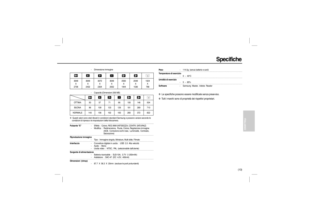 Samsung L200 manual Riproduzione immagine 