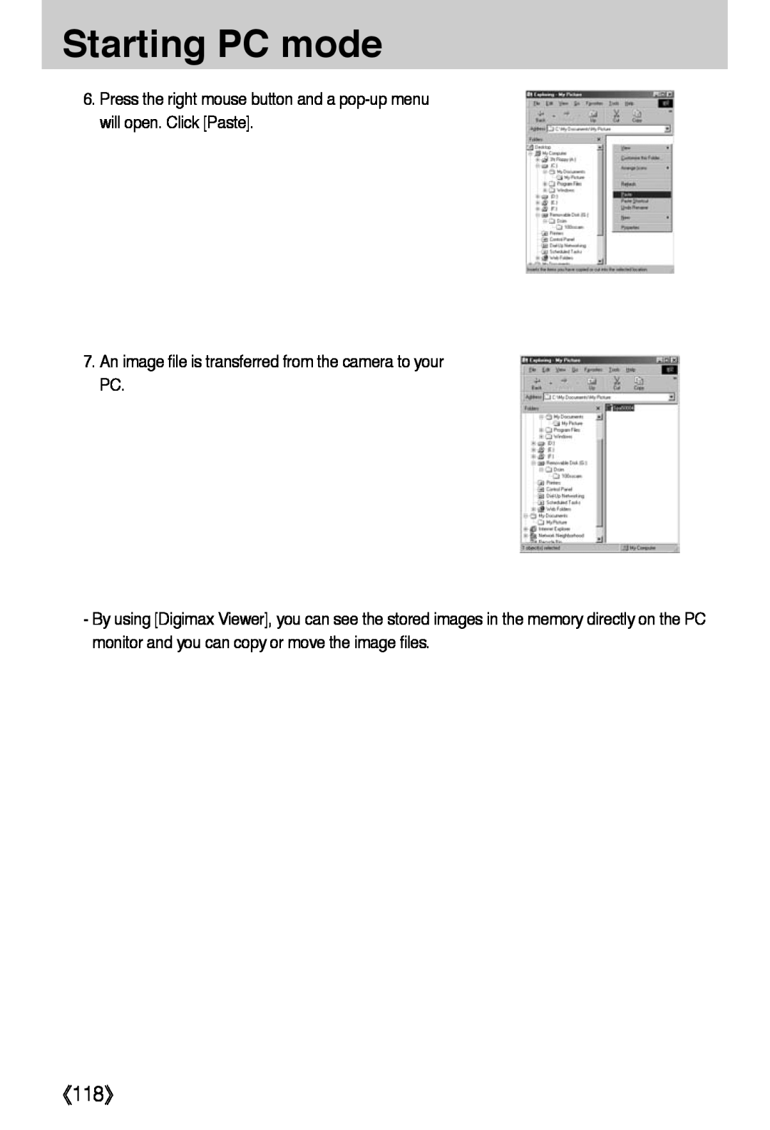 Samsung L50 user manual 《118》, Starting PC mode 