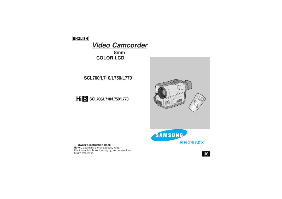 Samsung L710, L750 manual Video Camcorder 