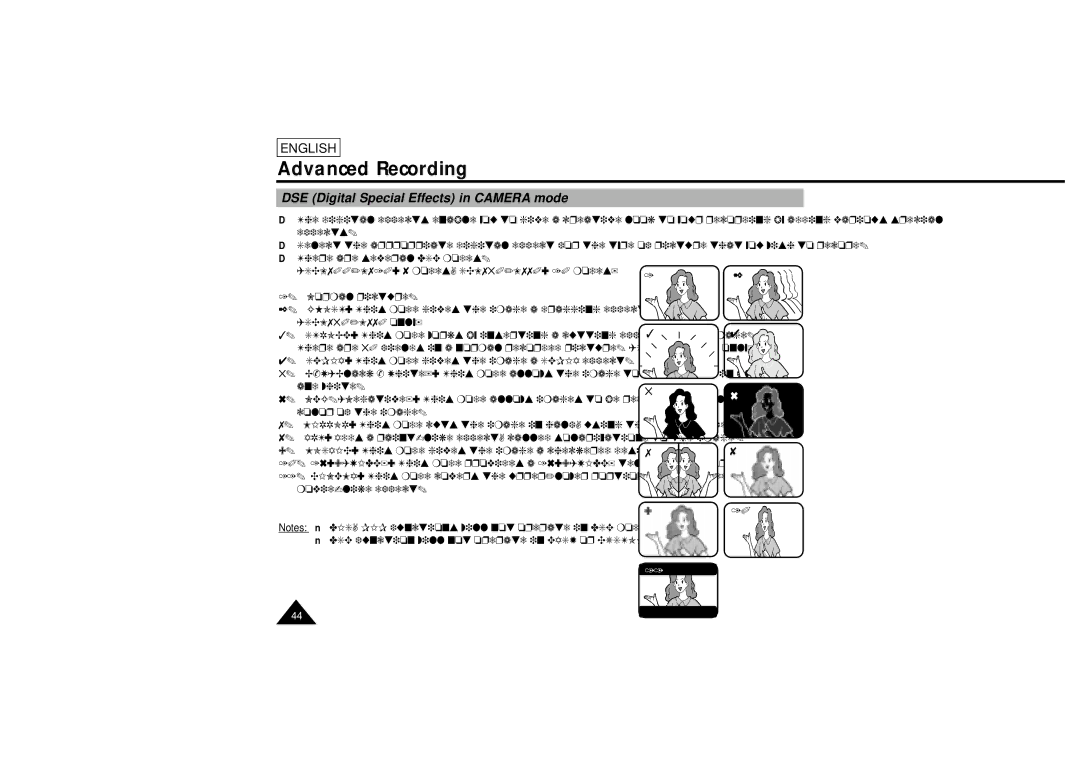 Samsung L750, L710 manual DSE Digital Special Effects in Camera mode 