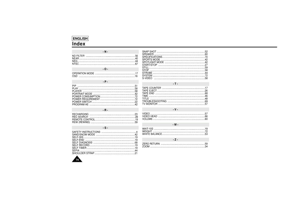 Samsung L750, L710 manual Index 