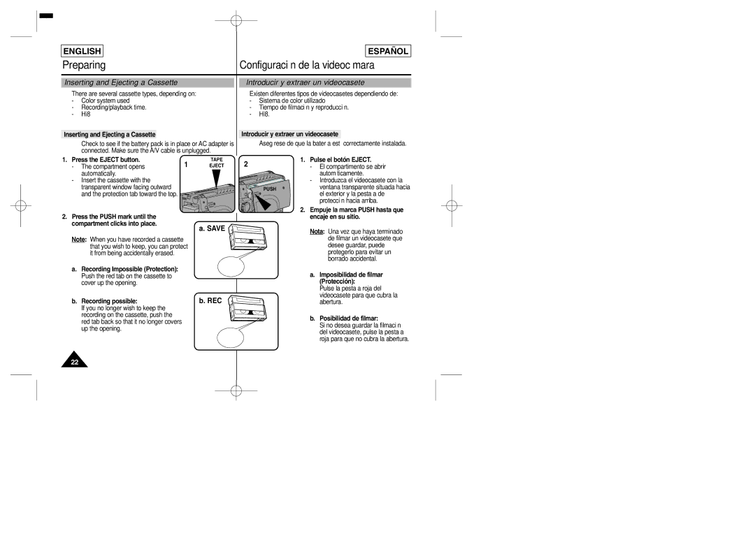 Samsung L906, L907, L903 manual Save, Rec 