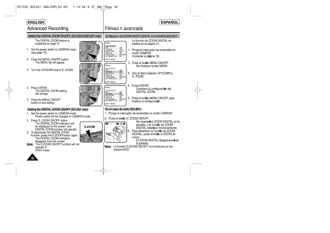 Samsung L903, L907, L906 manual En el caso de sólo SCL901 