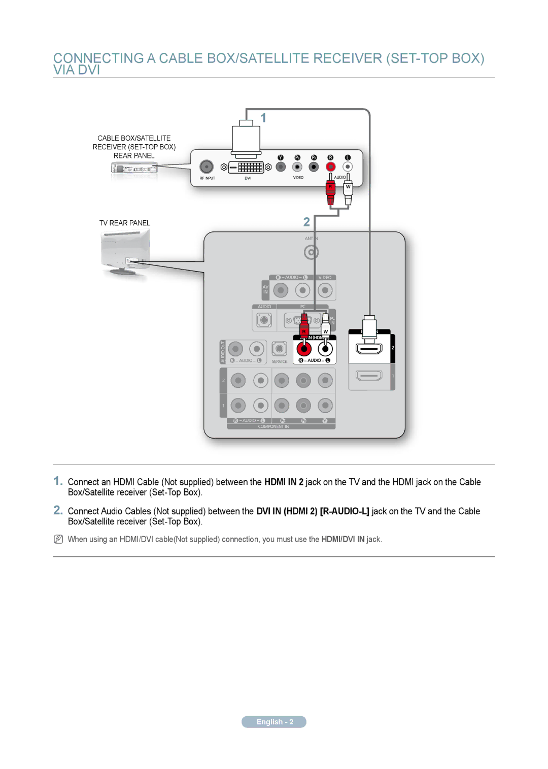 Samsung LA32A330J1N quick start English 