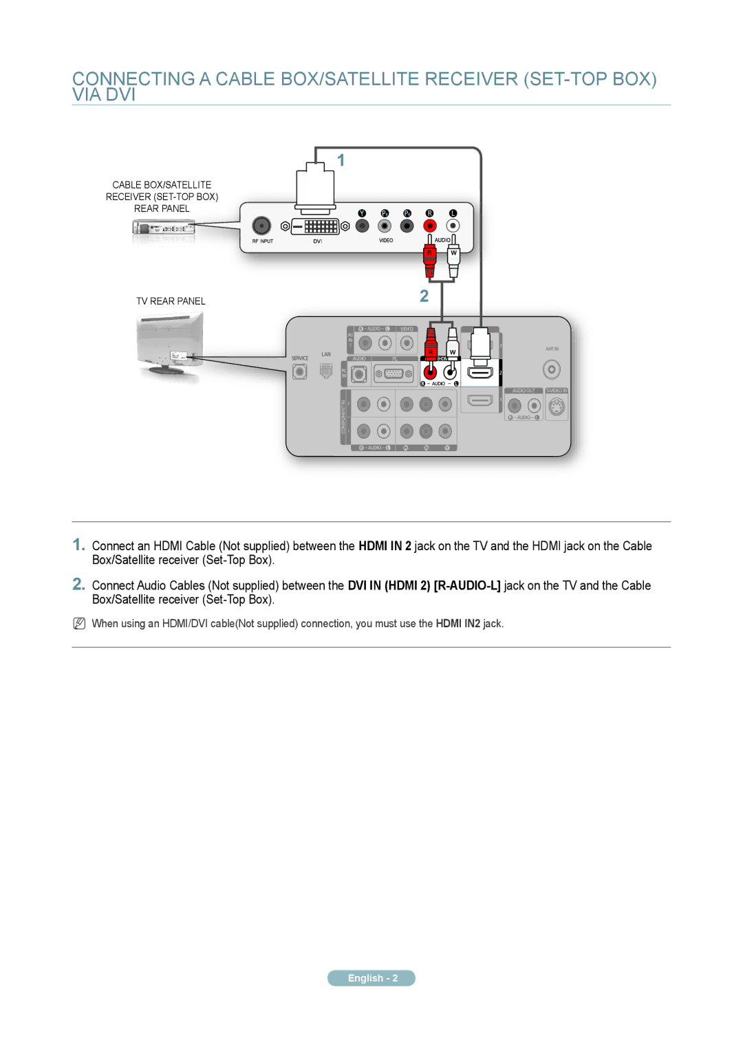 Samsung LA46A850S1R quick start English 