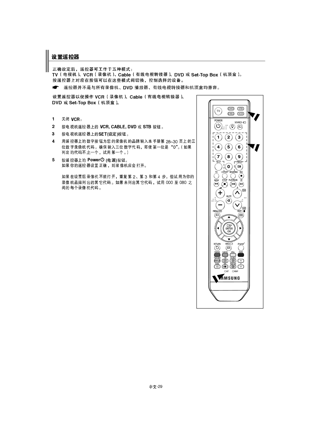 Samsung LA46F8, LA52F8, LA40F8 manual TV VCR Cable DVD Set-Top Box, Vcr, Cable, Dvd Stb 