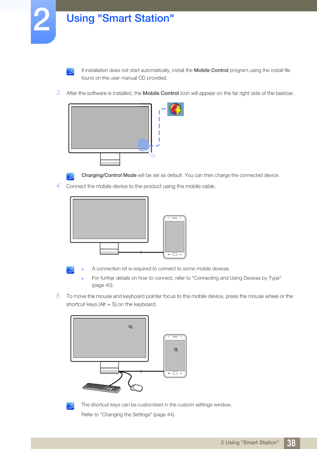 Samsung LC22B350US/CI manual Using Smart Station 