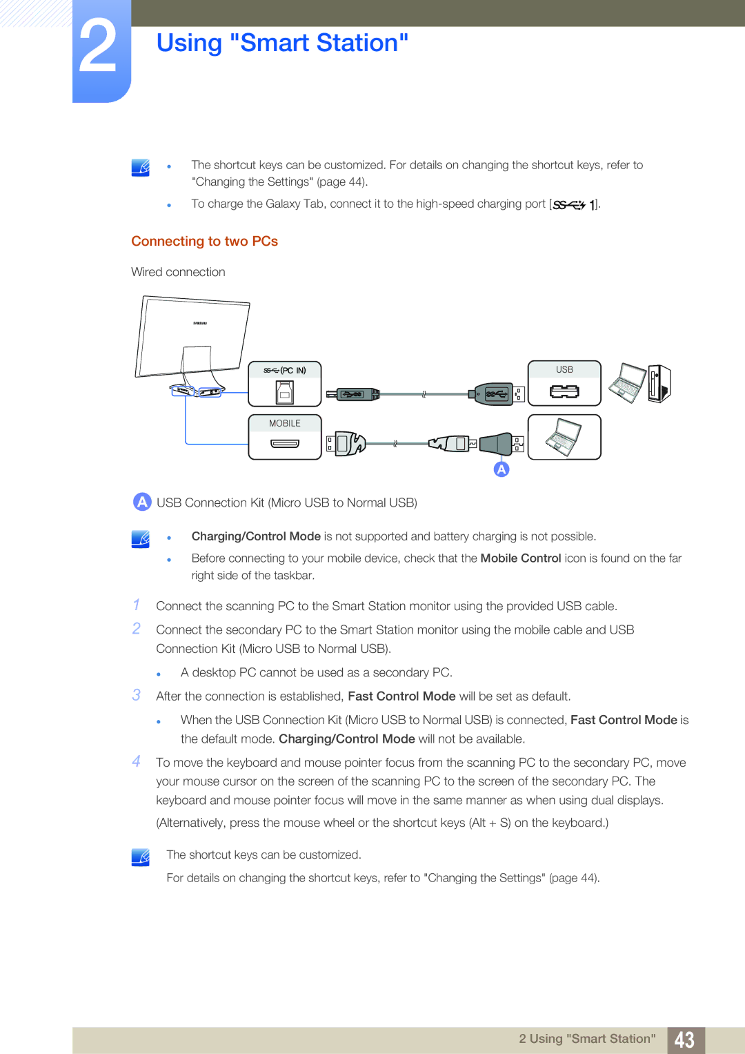 Samsung LC22B350US/CI manual Connecting to two PCs 