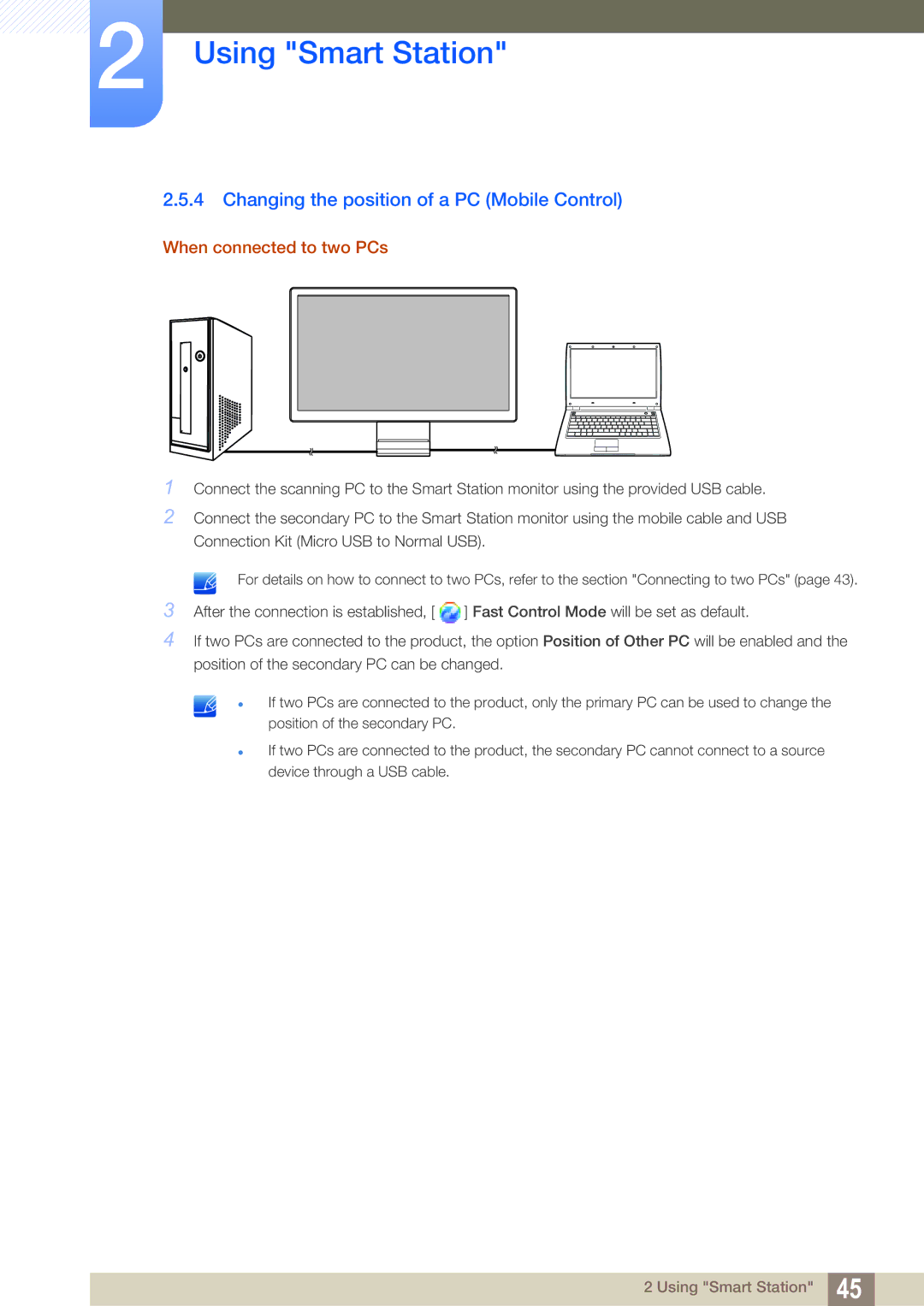 Samsung LC22B350US/CI manual Using Smart Station 