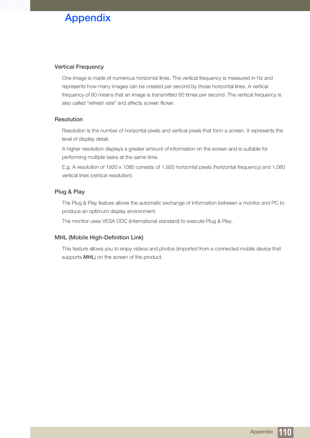 Samsung LC22B350US/CI manual Vertical Frequency 